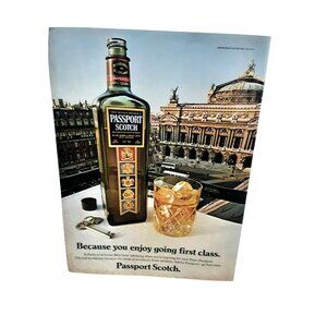 1979 Passport Scotch Vintage Print Ad Whiskey Liquor Alcohol Advertising